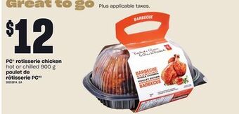 Independent City Market Pc® rotisserie chicken, 900 g offer