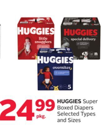Rexall Huggies super boxed diapers offer
