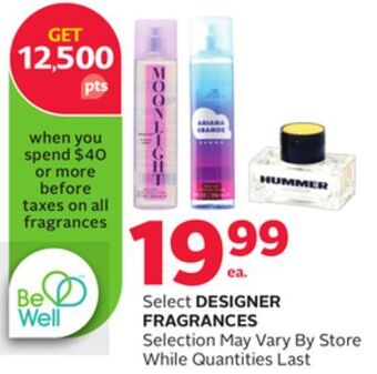 Rexall Select designer fragrances offer