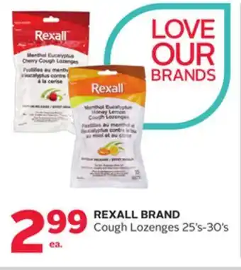 Rexall Rexall brand cough lozenges offer