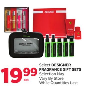 Rexall Select designer fragrance gift sets offer