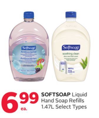 Rexall Softsoap liquid hand soap refills offer