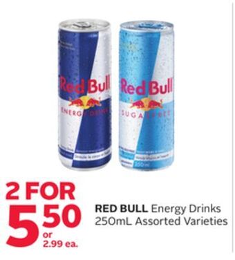 Rexall Red bull energy drinks offer