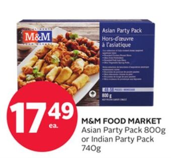 Rexall M&m food market asian party pack 800g or indian party pack 740g offer