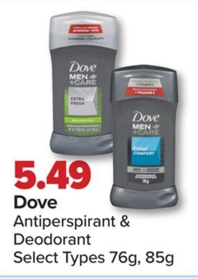 PharmaChoice Dove antiperspirant & deodorant offer