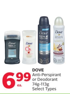 Rexall Dove anti-perspirant or deodorant offer