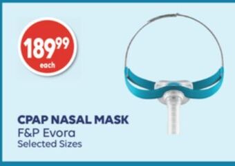 Wellwise by Shoppers Cpap nasal mask f&p evora offer