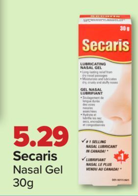 PharmaChoice Secaris nasal gel offer