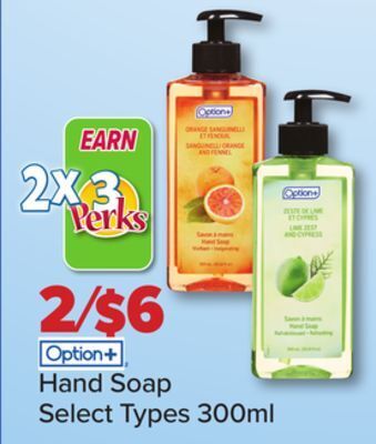 PharmaChoice Option+ hand soap offer