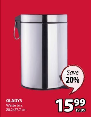 JYSK Gladys waste bin offer