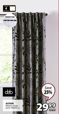 JYSK Alyson blackout curtain panel offer