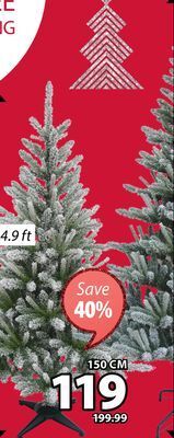 JYSK Arrojoki christmas tree with white flocking offer