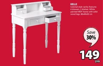 JYSK Helle vanity offer