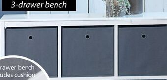 JYSK Odby 3-drawer bench offer