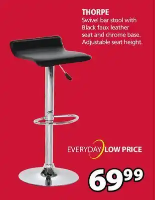 JYSK Thorpe swivel bar stool offer