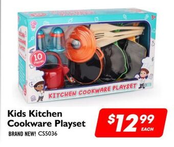 Debranded kids kitchen cookware playset