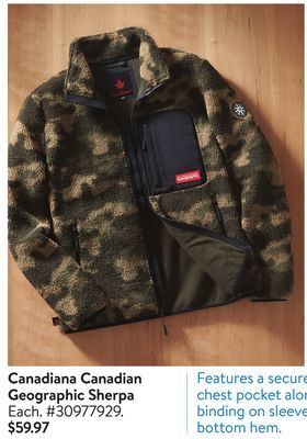 Walmart Canadiana canadian geographic sherpa offer