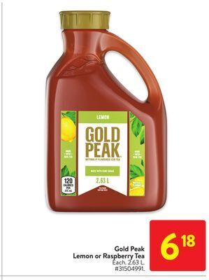 Walmart Gold peak lemon tea offer
