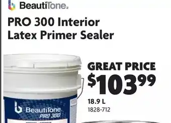 Home Hardware Pro 300 interior latex primer sealer: 18.9 l offer