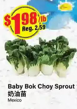 Btrust Supermarket Baby bok choy sprout offer