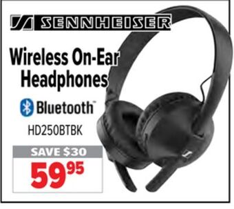 2001 Audio Video Sennheiser wireless on-ear headphones offer