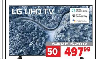 2001 Audio Video Lg 50" 4k smart uhd offer
