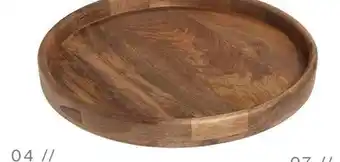 Glucksteinhome, carson round mango wood tray