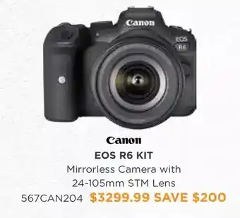 Henry's Canon eos r6 kit mirrorless camera offer