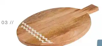 Hudson's Bay Distinctly home wood marble inlay round cutting board offer