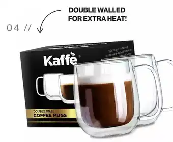 Hudson's Bay Kaffe, glass coffee mugs offer