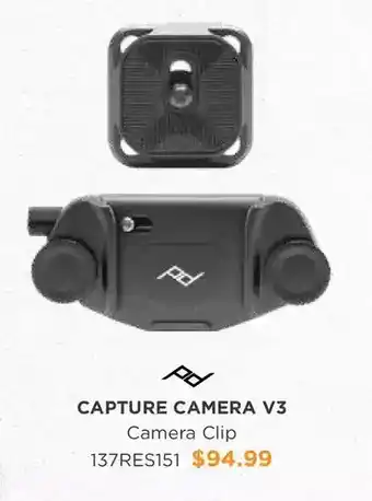 Henry's Peak design capture camera clip v3 black offer