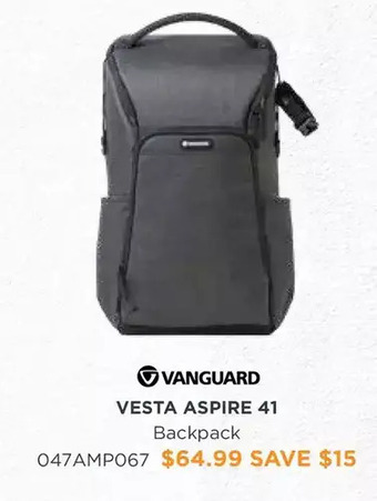 Henry's Vanguard vesta aspire 41 backpack offer