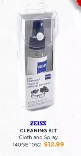 Henry's Zeiss cleaning kit cloth and spray offer