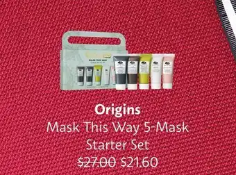 Sephora Mask this way 5-mask starter set offer