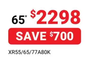 Visions Electronics Sony oled a80l oled 4k smart tv offer