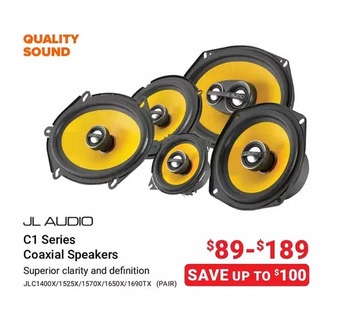 Visions Electronics Jl audio c1 series coaxial speakers offer