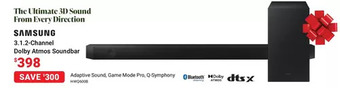 Visions Electronics Samsung 3.1.2-channel dolby atmos soundbar offer
