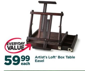Michaels Artist's loft® box table easel offer