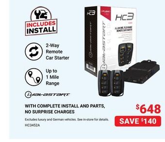 Visions Electronics Idatastart 2-way remote car starter offer