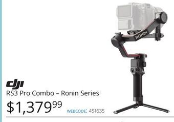 Vistek Dji rs3 pro combo-ronin series offer