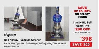 Visions Electronics Dyson ball allergy+ vacuum cleaner offer