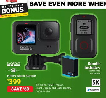 Visions Electronics Gopro hero9 black bundle offer