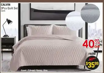 Beddington's Calvin 3pcs Quilt Set offer