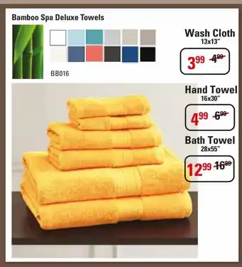 Bamboo Spa Deluxe Towels