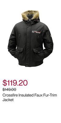 Hudson's Bay Crossfire insulated faux fur-trim jacket offer