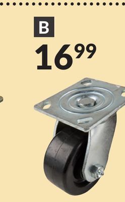Princess Auto 4 in. phenolic casters swivel offer