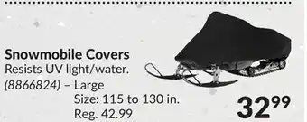 Princess Auto Snowmobile covers offer