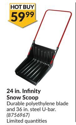 Princess Auto 24 in. infinity snow scoop offer