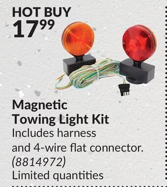 Princess Auto Magnetic towing light kit offer