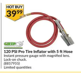 Princess Auto Grand rapids 120 psi pro tire inflator with 5 ft offer